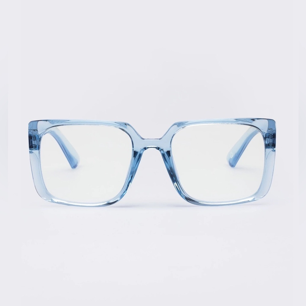 ‼️RARE‼️🎸THE BOOK CLUB🎸🔥NWT🔥Fairy Droppings Square Reading Glasses in Sky—1.50x